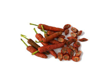 Long Pepper, Indian long pepper, Javanese long pepper per is herbs with medicinal properties 
