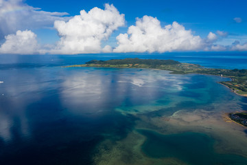 Beautiful sky and sea in ishigaki of Japan