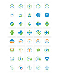 medical care icon image vector icon logo symbol set