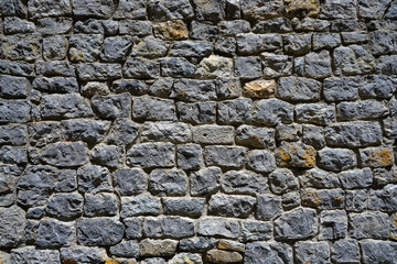 stone masonry wall in Cantabria Spain