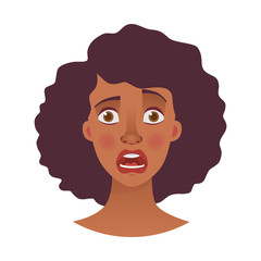 face of African woman