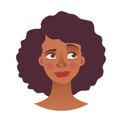 face of African woman