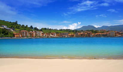 Ribadesella Santa Marina beach in Asturias of Spain