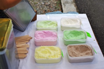 露店の水飴を売る店