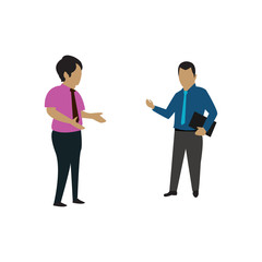 Obraz premium people are talking graphic design template vector