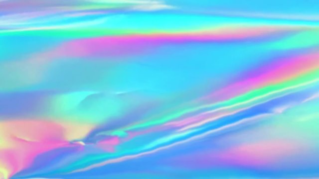 VJ animated background Holographic render animation with neon and pastel gradient color.