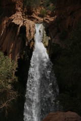 waterfall in desert