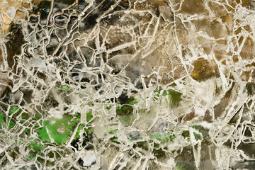 The texture of the ice. The frozen water.Winter background    