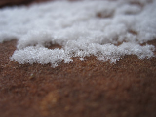 Snow in a desert 