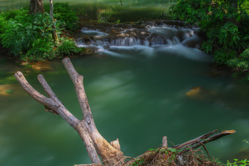 Waterfalls in the lush and beautiful forests of Thailand.