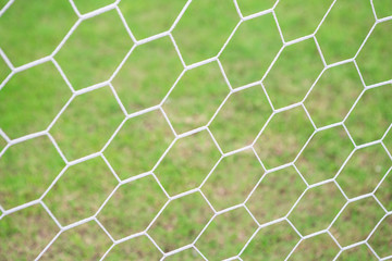 Fototapeta premium Mesh football goal 