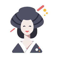 Geisha Flat illustration