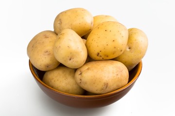 Bowl of Yukon gold potatoes