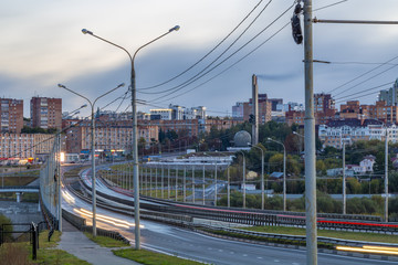 Bridge over the Oka river. Kaluga