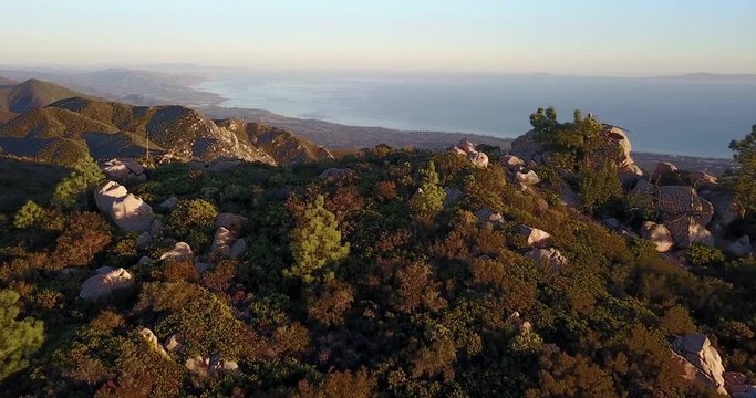 Santa Barbara Coastal Mountains Aerial