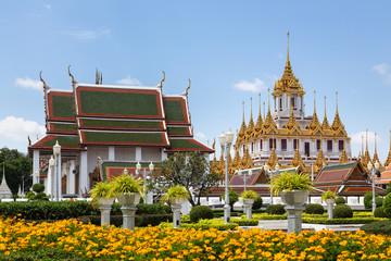 Loha Prasat Matal Palace in Wat Ratchanaddaram Worawihan is one of the best known landmarks in...