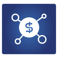 money network icon in blue background