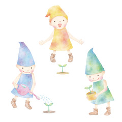 こびとのイラスト