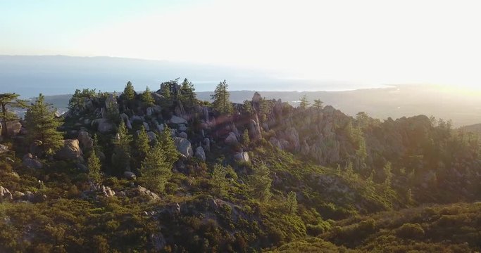 Santa Barbara Coastal Mountains Aerial
