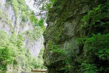 猊鼻渓　小婦岩