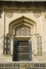 A door of one of the tomb located in the Haft Gumbaz Complex, Gulbarga, Karnataka