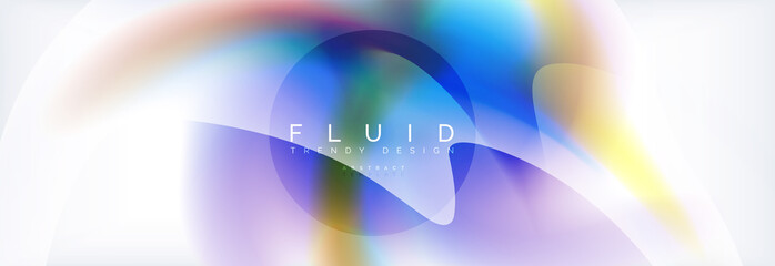 Background abstract holographic fluid colors wave design