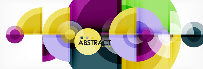 Obraz premium Circle abstract background