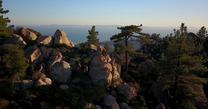 Santa Barbara Coastal Mountain Beautiful Aerial