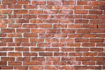 red brick wall background