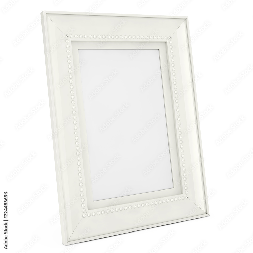 Poster Blank Mock Up White Frame For Photographs. 3d Rendering