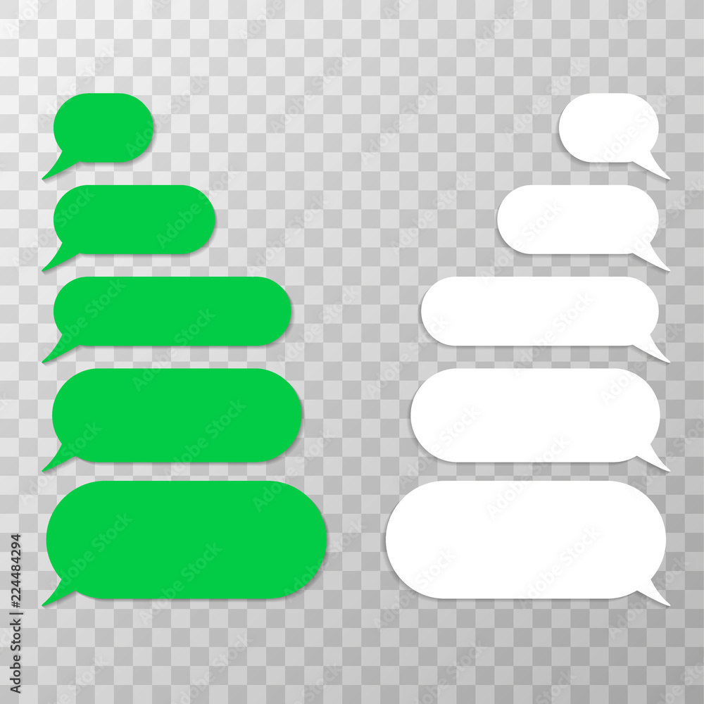 Poster message bubbles vector icons for chat. vector illustration