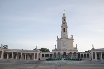 Fototapeta na wymiar Sanctuary of Fatima. Basilica of Our Lady of the Rosary. Ourém, Central Portugal.