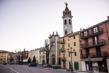 Naklejka premium Bettola Piacenza street Italy