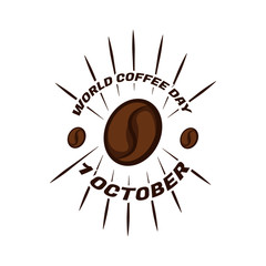 Happy International Coffee Day or Happy World Coffee Day
