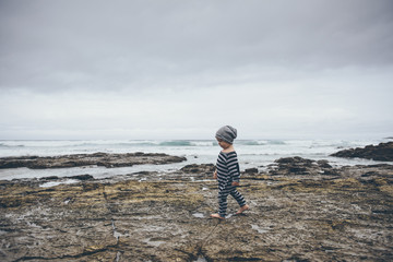 boy on the beach