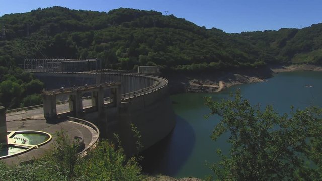 AERIAL VIEW RESERVOIR OF BELESAR, GALICIA