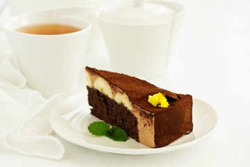 A piece of banana cake.