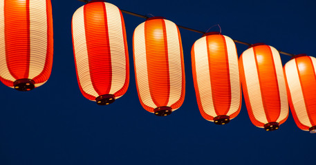 Paper lanterns has been in existent in china, japan and korea for centuries and they are usually made from light materials Abstract background Found in temples, shops, restaurants and in homes