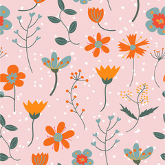 floral seamless pattern. flower background. 