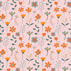 floral seamless pattern. flower background. 