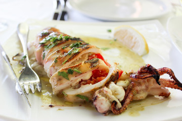 Greek Stuffed Calamari