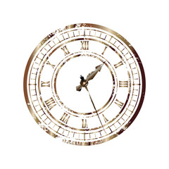 Naklejka premium Old_clock