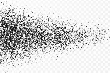 Abstract particles on transparent background. Graphic concept for your design.