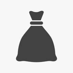 Money bag vector icon