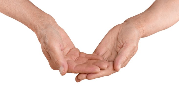 Closeup of Senior Man's Hands