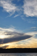 Dramatic sunset and sunrise sky.bakcgound of sky.Texture