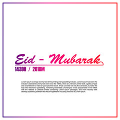 Obraz na płótnie Canvas Eid Mubarak Design