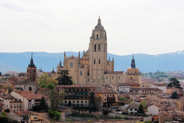 Fototapeta na wymiar Cathedral de Segovia, Spain