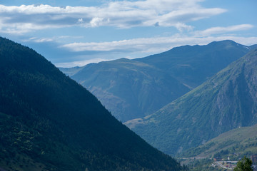 Naklejka premium Mountains in the Bonaigua in the Valley of Aran, Pyrenees