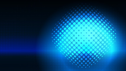 Abstract blue light and shade creative background. Vector illustration.